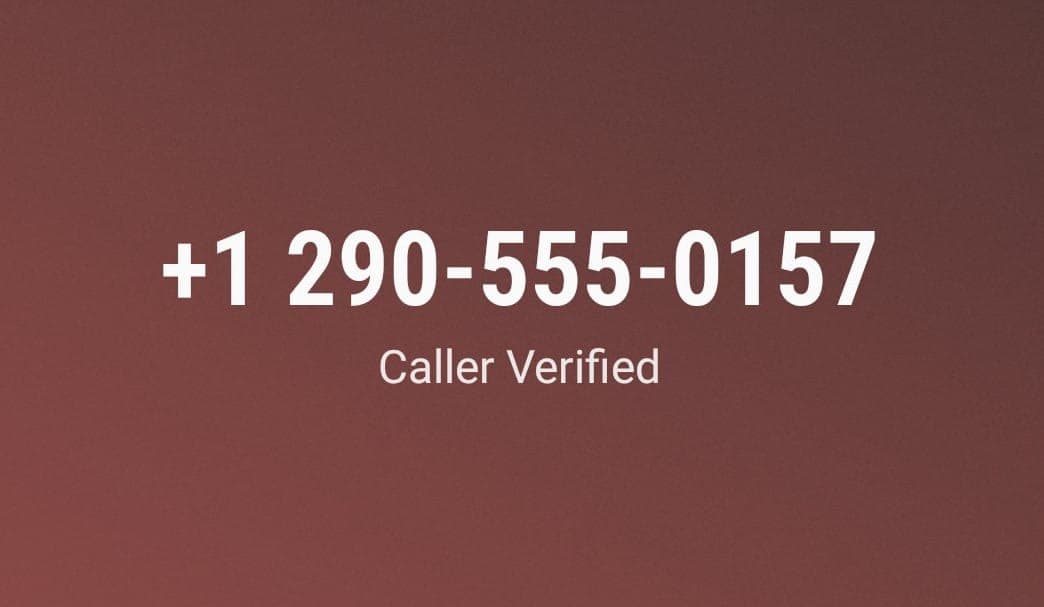 Caller verified screen display