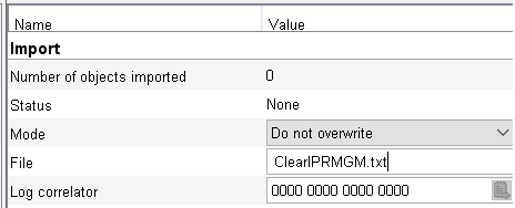 MetaView Explorer import dialog