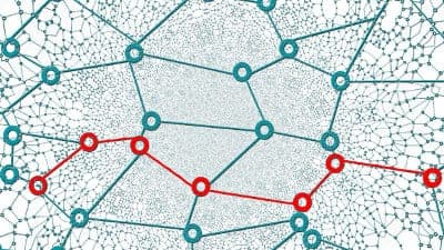 Routing network conceptual illustration