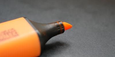 orange highlighter