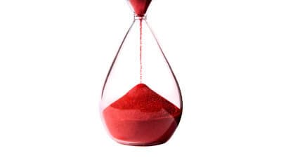 red hourglass
