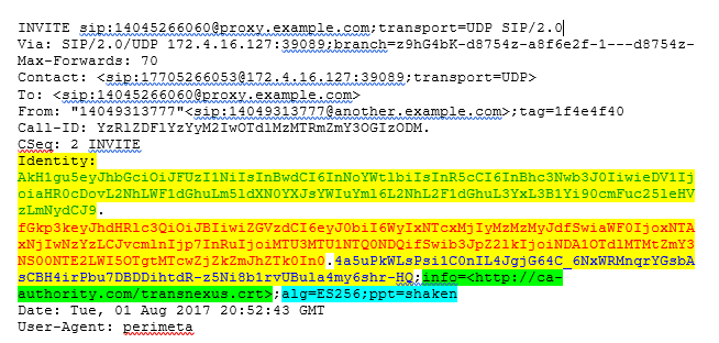 SIP invite example